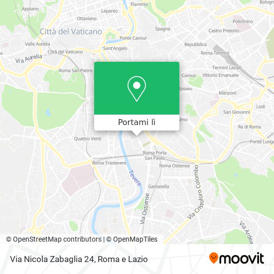 Mappa Via Nicola Zabaglia  24