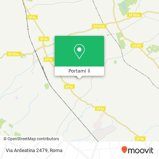 Mappa Via Ardeatina 2479