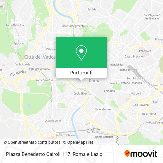 Mappa Piazza Benedetto Cairoli  117