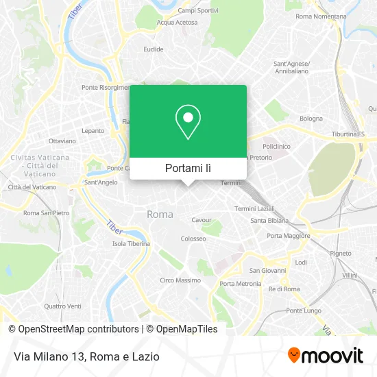 Mappa Via Milano  13