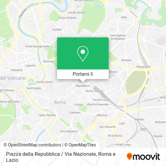 Mappa Piazza della Repubblica / Via Nazionale