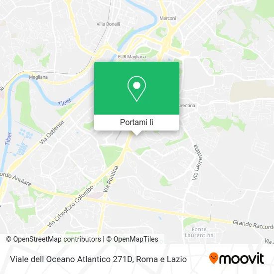 Mappa Viale dell Oceano Atlantico  271D