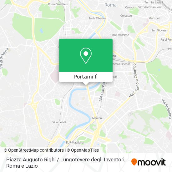 Mappa Piazza Augusto Righi / Lungotevere degli Inventori