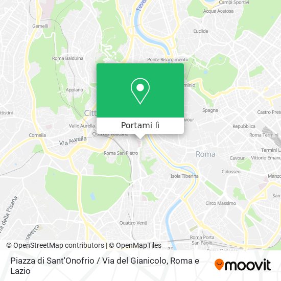 Mappa Piazza di Sant'Onofrio / Via del Gianicolo