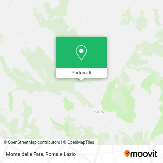 Mappa Monte delle Fate