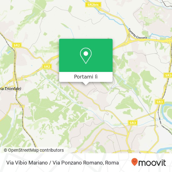 Mappa Via Vibio Mariano / Via Ponzano Romano