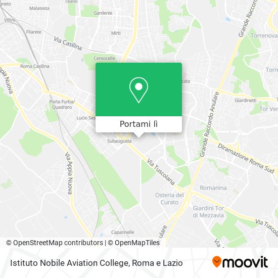 Mappa Istituto Nobile Aviation College