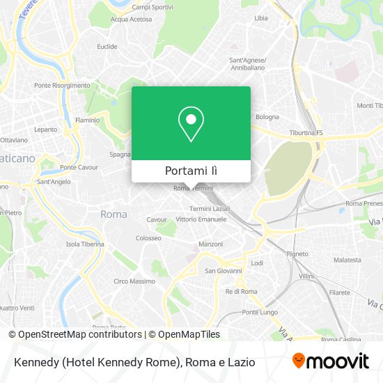 Mappa Kennedy (Hotel Kennedy Rome)