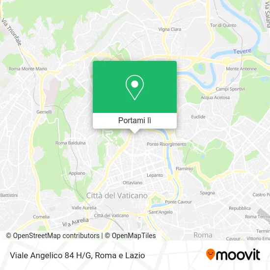 Mappa Viale Angelico 84 H/G