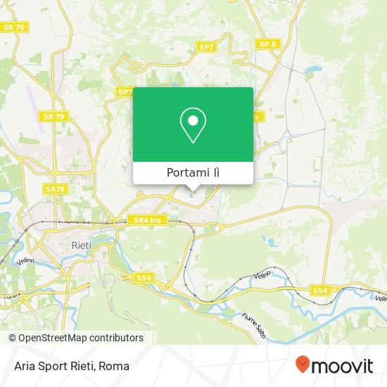 Mappa Aria Sport Rieti