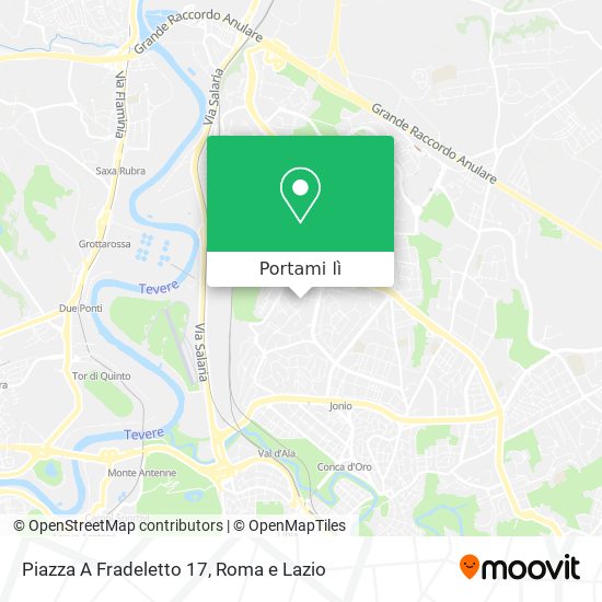 Mappa Piazza A  Fradeletto 17