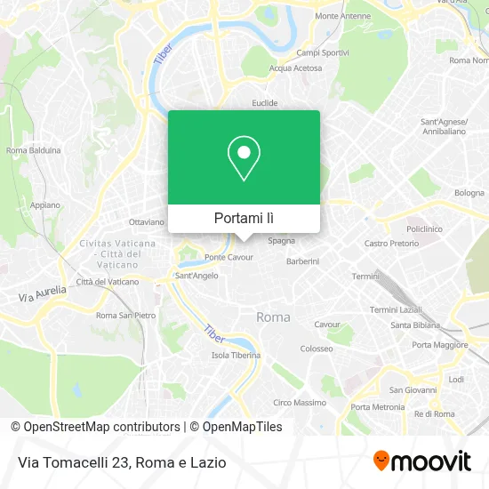 Mappa Via Tomacelli  23