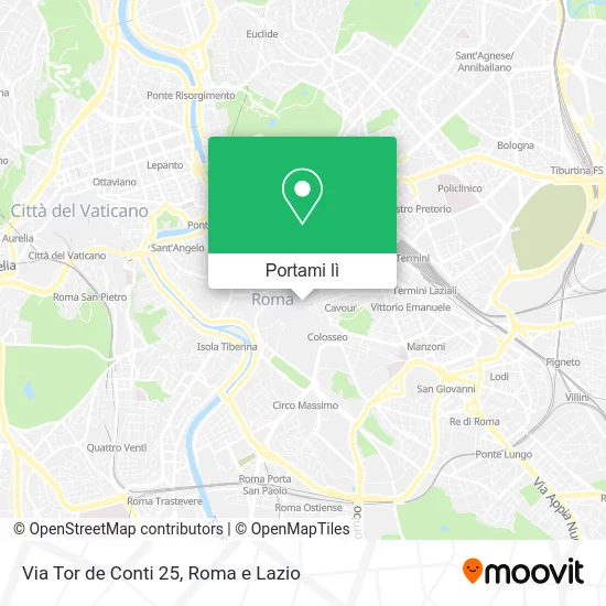 Mappa Via Tor de  Conti  25