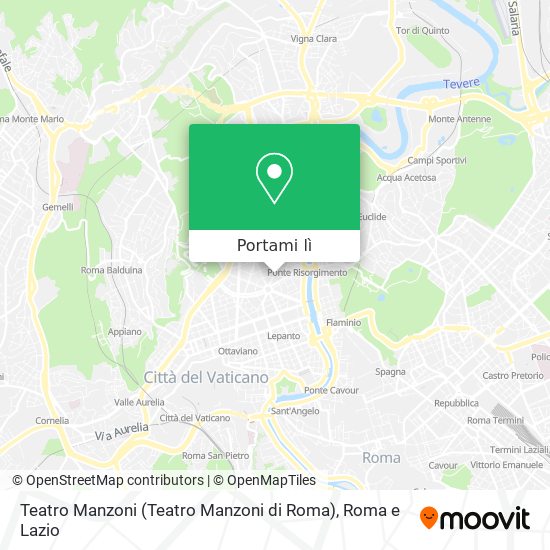 Mappa Teatro Manzoni (Teatro Manzoni di Roma)