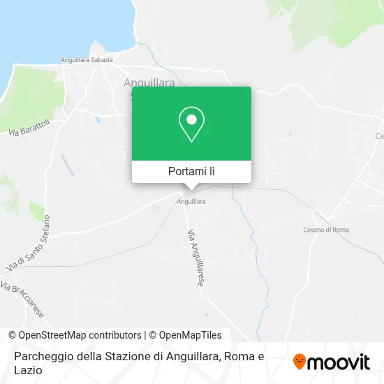 Mappa Parcheggio della Stazione di Anguillara
