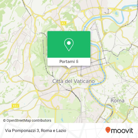 Mappa Via Pomponazzi 3