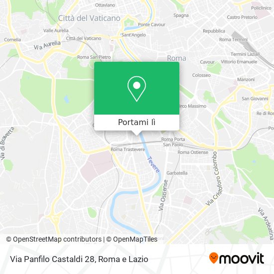 Mappa Via Panfilo Castaldi  28