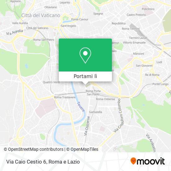 Mappa Via Caio Cestio  6