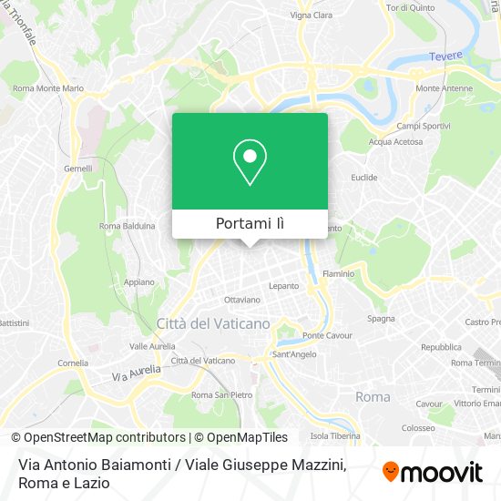 Mappa Via Antonio Baiamonti / Viale Giuseppe Mazzini