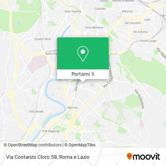 Mappa Via Costanzo Cloro  58
