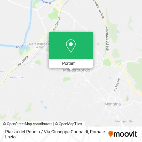 Mappa Piazza del Popolo / Via Giuseppe Garibaldi