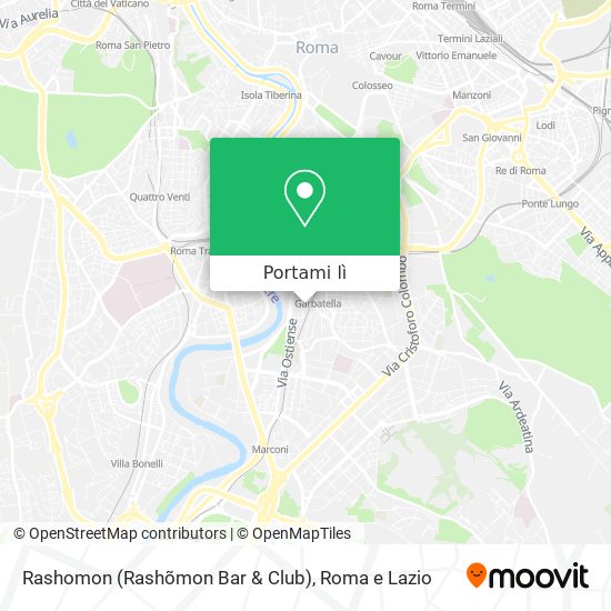 Mappa Rashomon (Rashõmon Bar & Club)