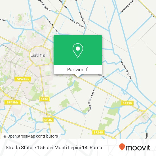 Mappa Strada Statale 156 dei Monti Lepini 14