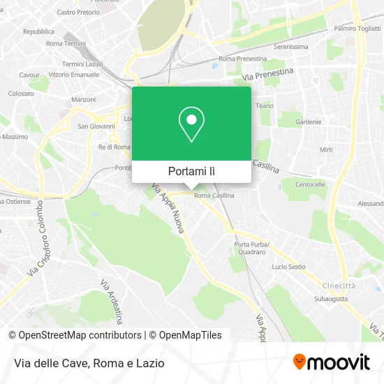 Mappa Via delle Cave