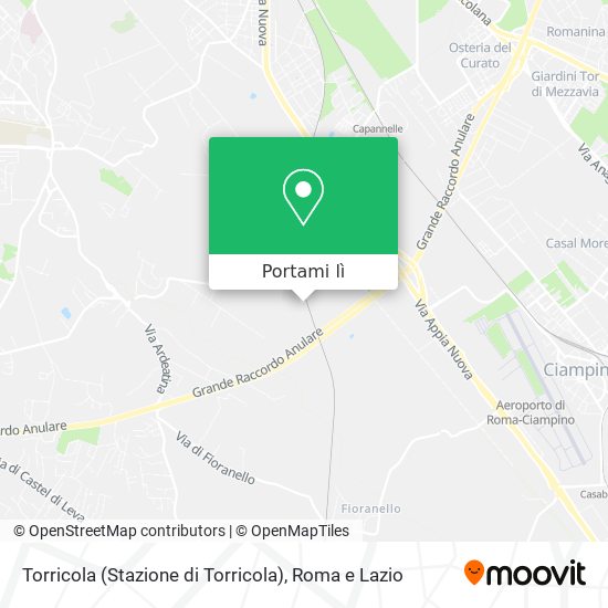 Mappa Torricola (Stazione di Torricola)