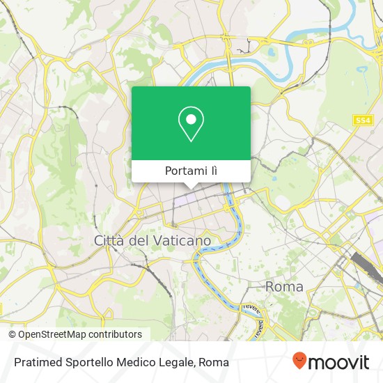 Mappa Pratimed Sportello Medico Legale