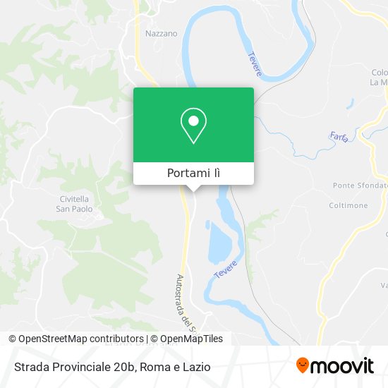 Mappa Strada Provinciale 20b