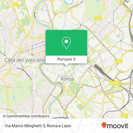 Mappa Via Marco Minghetti  5