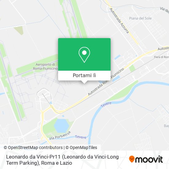 Mappa Leonardo da Vinci-Pr11 (Leonardo da Vinci-Long Term Parking)