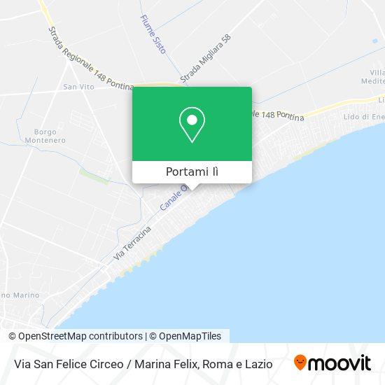 Mappa Via San Felice Circeo / Marina Felix