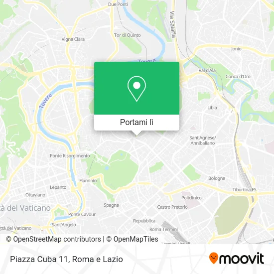 Mappa Piazza Cuba 11