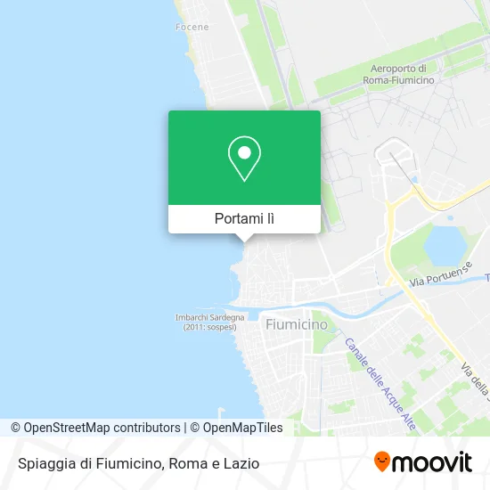 Mappa Spiaggia di Fiumicino