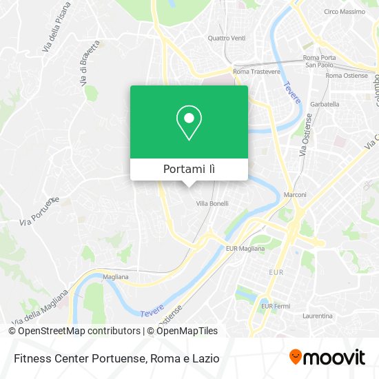 Mappa Fitness Center Portuense