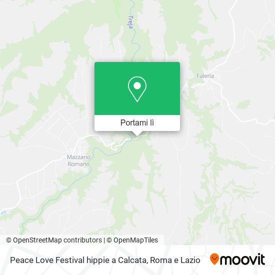 Mappa Peace   Love Festival hippie a Calcata