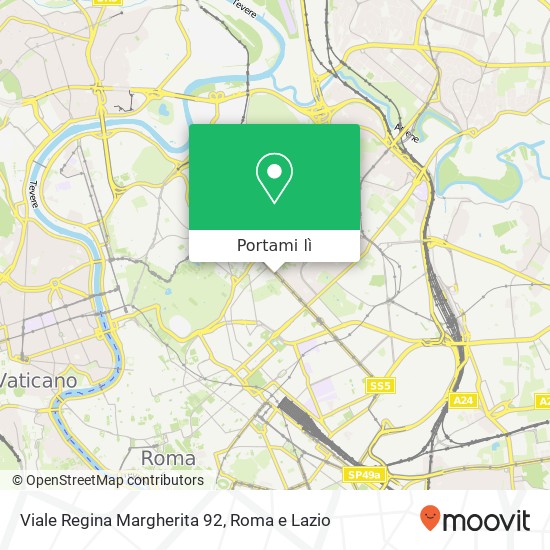 Mappa Viale Regina Margherita  92