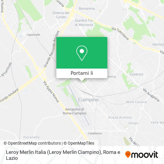Mappa Leroy Merlin Italia (Leroy Merlin Ciampino)