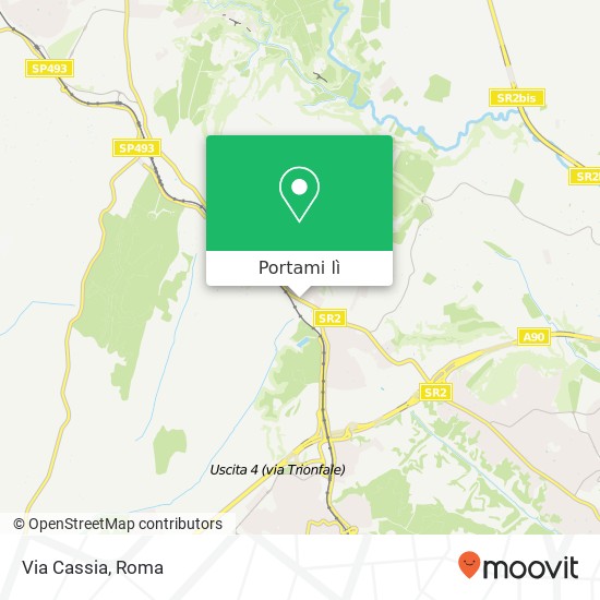 Mappa Via Cassia