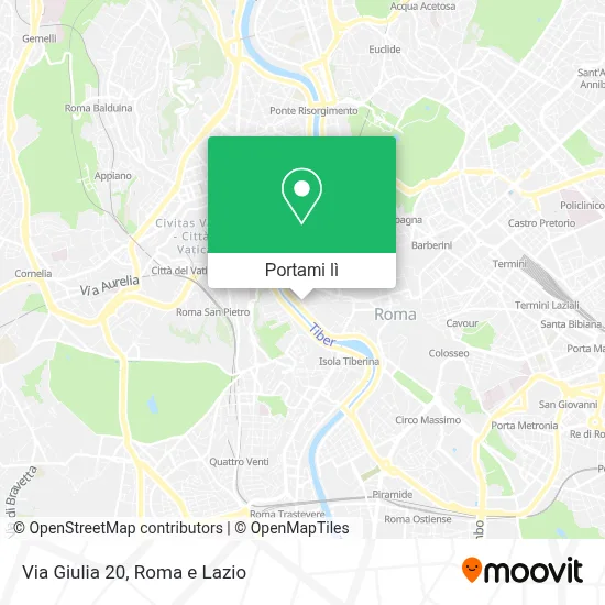 Mappa Via Giulia  20