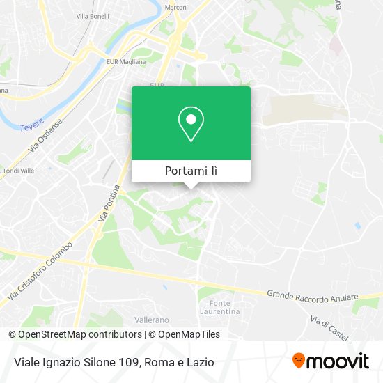 Mappa Viale Ignazio Silone 109
