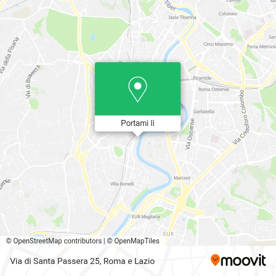 Mappa Via di Santa Passera  25