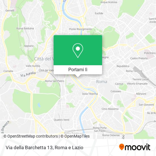 Mappa Via della Barchetta  13