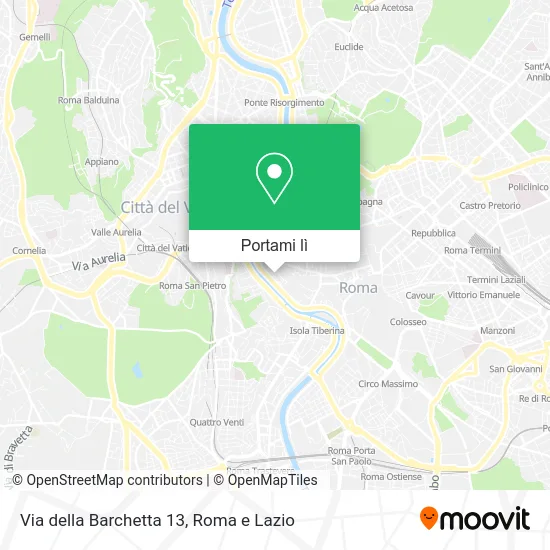 Mappa Via della Barchetta  13