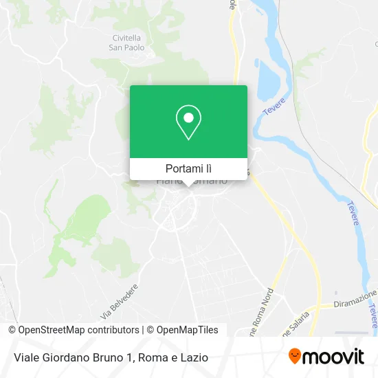 Mappa Viale Giordano Bruno  1