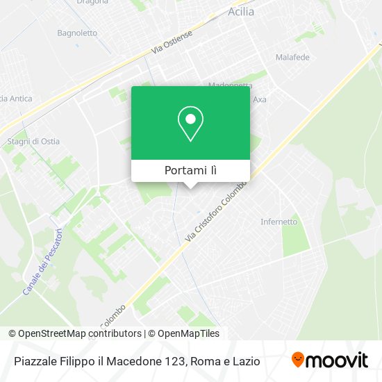 Mappa Piazzale Filippo il Macedone 123