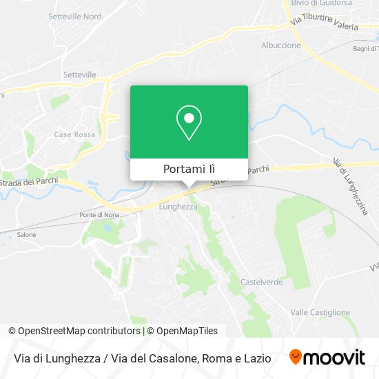 Mappa Via di Lunghezza / Via del Casalone