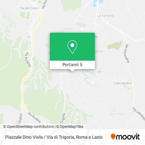 Mappa Piazzale Dino Viola / Via di Trigoria